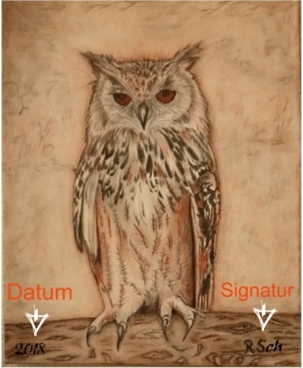 Bild mit Signatur