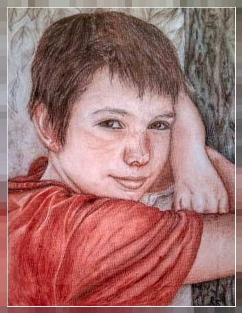 PorträtJunge in Acryl